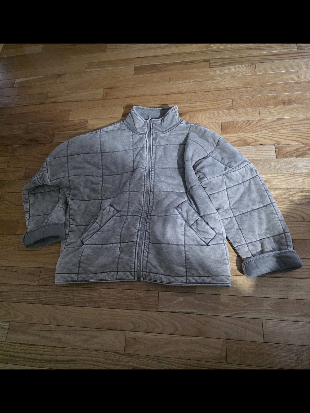 Forever 21 Taupe Quilted Puffer Jacket